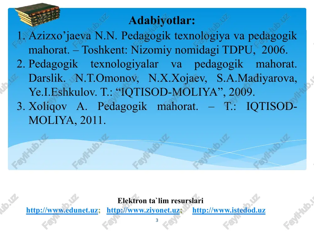 asosiy firkni ajratib ko‘rsatishga imkon beradi. o‘qituvchi o‘z gavdasi, qo‘li, oyoq harakatlarining holati orqali har qanday pedagogik ma’­lu­motlarning obrazini “chiza” olsa, o‘quvchilar bundan zavq­lana­dilar, ular ichki his-tuyg‘ulari, tashqi hissiyotlari bilan qo‘shilib butun ongini o‘quv materiallari mazmunini o‘zlashtirishga qaratadilar. mimika - yuz muskullari orqali o‘z sezgisi, fikri, kayfiyatini ifodalashdir. o‘qituvchining yuz ifodasi va qarashi ba’zan o‘quvchilarga so‘zdan ham qattiqroq ta’sir ko‘rsatadi. mimika axborotning xususiy ahamiyatini oshiradi, uni puxtaroq o‘zlashtirilishini ta’minlaydi. o‘quvchilar o‘qituvchi kayfiyati va munosabatini uning yuzidan uqib oladilar. 13 tabassum turli hissiyotlarni anglatganligi uchun ularning ba’zi turlarini hisobga olish maqsadga muvofiq: tabassum bilan bir paytda pastki qovoqlarning ko’tarilmasligi – samimiyatsizlik; tabassum bilan bir paytda ko’zlarning olayishi-qo’rqitish. 14 odamning ichki kechinmalari haqida eng to’g’ri ma’lumotni ko’zlar namoyon qiladi: ko’zning odatiy ifodasidagi o’zgarish; ko’zlarning beixtiyor harakatlari – hayajon, oriyat, yolg’on, qo’rquv, asabiylashuv; yonib turgan nigoh – qizishish; qotib qolgan nigoh – o’yga cho’kkanlik yoki holsizlik; qorachig’larning kattarishi qiziqish va qabul qilinayotgan axborotdan, …