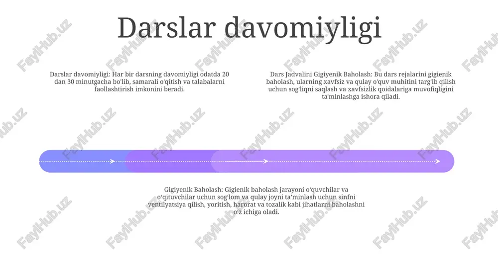 giena amaliyotlarini qo'llash salomatlikni saqlash uchun zarurdir. qo'llarni muntazam yuvish, oziq-ovqat mahsulotlarini to'g'ri ishlatish va atrof-muhitni tozalash kasalliklar va infektsiyalar xavfini kamaytirishga yordam beradigan amaliy gigiena qo'llanilishiga misoldir. 3. gigiyena haqida xabardorlik va ta'lim: shaxslarning imkoniyatlarini kengaytirish gigiyena bo'yicha xabardorlikni oshirish va ta'lim olish shaxslar va jamoalarni kuchaytirish uchun juda muhimdir shaxsiy gigiena amaliyoti og'iz bo'shlig'i gigienasi: kuniga ikki marta tishlarni cho'tkalash, muntazam ravishda iplardan foydalanish va og'iz bo'shlig'ini yuvish og'iz bo'shlig'ini saqlashga yordam beradi va bo'shliqlarning oldini oladi. sochni parvarish qilish odatlari: muntazam cho'milish, dezodorantlardan foydalanish va tishlarni cho'tkalash shaxsiy gigiena qoidalariga rioya qilish va tana hidining oldini olish. qo'l gigienasi: qo'lni tez-tez sovun va suv bilan yuvish, ayniqsa hojatxonadan foydalangandan keyin, oziq-ovqat bilan ishlash yoki jamoat joylarida bo'lgandan keyin mikroblarning tarqalishini kamaytiradi. tozalash va dezinfeksiya qilish tartiblari sterilizatsiya va dezinfeksiya: stomatologik gigienadagi muhim qadamlar shaxsiy gigiena: infektsiyaga qarshi himoyaning birinchi chizig'i to'g'ri tozalash: gigienik stomatologik muhitni saqlash kaliti …