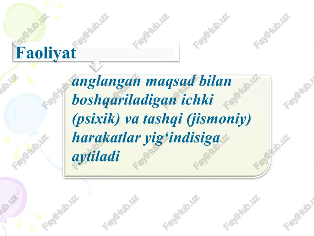 .lazurskiy, angliyada g.ayzenk va r.kettellar tomonidan boshlab berilgan. olimlar mavjud tadqiqotlarga eksperiment tusini berib, ishonchli ma`lumotlar olish, farazlarni aniq tekshirish, ular asosida tajribada tekshirilgan nazariyalarni yaratish uchun natijalarni tahlil qilishning matematik-statistik usullarini joriy etishdi. eksperimental davrning eng muhim vazifasi normal shaxsni baholashning ishonchli va validlikka ega test metodlarini ishlab chiqishdan iborat. xx asrning 30-yillarini oxirida shaxs psixologiyasida tadqiqot yo’nalishlarining faol differentsiatsiyasi boshlandi. natijada xx asrning ikkinchi yarmida shaxs psixologiyasida o’rganiladigan ko’plab yondashuv va nazariyalar vujudga keldi. inson tabiatini o’rganishdagi eng dolzarb muammolardan biri ijtimoiy-biologik muammodir. odam haqida gapirilganda bu so’zning uch xil mazmunini nazarda tutish mumkin: odam biologik tur sifatida -homo sapiens, odam individ sifatida, odam ijtimoiy uyushgan insoniyat sifatida. bizning muhokamamiz uchun predmeti shaxs tushunchasi ekan, ijtimoiy- biologik munosabatlar nuqtai nazaridan insonni individ sifatidagi jihatlari muhim ahamiyatga egadir. shaxs va individning munosabatlari bilan bog`liq muammo shaxs psixologiyasining eng muhim va qiziqarli masalalaridan biridir. odam tushunchasi inson individi uchun xos …
