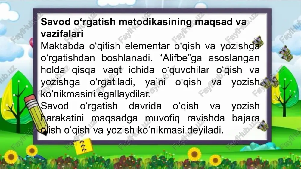 a umumlashtirish, o‘qituvchilarning ish tajribasini o‘rganish eksperiment natijasini tahlil qilish, amaliy tavsiyanomalarni shakllantirish uchun. 2. amaliy metod: 1. bu metod o‘qituvchilarning ish tajribasini o‘rganish, yangiliklarini tanlash, umumlashtirish, baholash va ommalashtirish, o‘qituvchi va o‘quvchilar faoliyatining darajasini aniqlash maqsadida o‘tkaziladi; 2. o‘quvchilarni o‘qitish jarayonini maqsadga muvofiq kuzatish (dars, uning biror qismini, o‘quvchilarning javobi, hikoyasini, yozma ishini tekshirish), o‘qituvchi va o‘quvchilarni anketa orqali tekshirish kabilar qayd etiladi. 3. eksperiment metodi hozirgi kunda keng tarqalgan. unda deduktiv yo‘ldan boriladi. eksperimentda 2 ta sinf tanlanadi. biri eksperiment sinf, ikkinchisi kontrol sinf. eksperiment sinfda yangi metod, yangi darslik, yangi ishlanmadan foydalanilsa, kontrol sinfda amaliy metod, darslik, ishlanmadan foydalaniladi. ikkinchi marta sinflar almashtiriladi. har ikki holda ham natija yuqori bo‘lsa, demak, ish usuli foydali sanaladi. eksperiment vazifasiga ko‘ra: 1. yangi metod, yangi darslikning muvofiqligini tekshirish; 2. metod yoki qo‘llanmaning qay darajada foydaliligini; 3. metod yoki (qo‘llanmaning muvofiqligini va samaradorligini aniqlash uchun o‘tkaziladi) eksperiment natijasini chiqarishda baho normasiga …