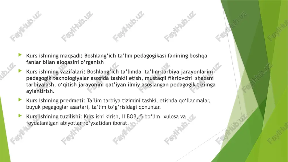 umiy pedagogika surdopedagogika oliy ta’lim pedagogikasi oliy ta’lim uslubiyati ta’lim falsafasi tiflopedagogika malaka oshirish pedagogikasi malaka oshirish uslubiyati raqamli pedagogika / elektron pedagogika oligofrenopedagogika oila pedagogikasi maxsus ta’lim uslubiyati kiber pedagogika logopediya maktabgacha tarbiya pedagogikasi umumiy ta’lim uslubiyati maktabgacha ta’lim uslubiyati fanlar integratsiyasi jarayonida paydo bo‘lgan pedagogikaning zamonaviy tarmoqlari: “pedagogik aksiologiya”, “pedagogik akmeologiya”, “pedagogik riskologiya”, “pedagogik kvalimetriya”, “neyropedagogika”, “badiiy pedagogika”, “musiqiy pedagogika”, “teatr pedagogikasi”, “muzey pedagogikasi”, “tibbiy pedagogika”, “virtual pedagogika” [5; 33-b.], “pedagogika va ta’limning shakllanishi va rivojlanishi” va “sohaviy pedagogika”. pedagogikaning boshqa fanlar bilan aloqadorligini ko‘rib chiqib, quyidagilarni ta’kidlash lozim: pedagogik bilimlar tizimini biron bir fandan olish mumkin emas; pedagogik nazariya va amaliy tavsiyalarni ishlab chiqish uchun boshqa fanlardan ma’lumotlar kerak; bir xil ma’lumotlar turli maqsadlarga erishish uchun ishlatilishi mumkin; pedagogika pedagogik jarayonni to‘liq bilish va uni maqbul tashkil etishning turli usullarini ishlab chiqish uchun boshqa fanlarning ma’lumotlarini qayta ishlaydi. aksariyat pedagogik muammolarni o‘rganish fanlararo yondashuvni, boshqa gumanitar fanlarning …