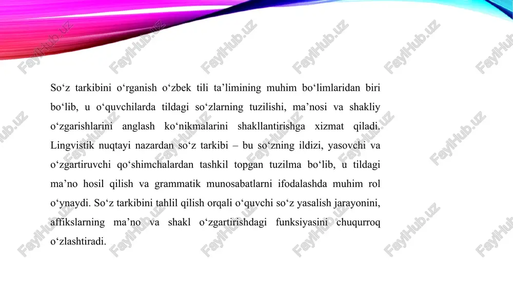 adilar. o‘yin texnologiyalari ham o‘quvchilarni faol jalb etuvchi muhim vositadir. masalan, “so‘zni to‘ldir”, “qo‘shimchani top”, “so‘zdan so‘z yasash poygasi” kabi o‘yinlar orqali mavzu oson o‘zlashtiriladi. bu o‘yinlar orqali bolalarda so‘z tahlil qilish ko‘nikmalari, ijodkorlik va diqqatlilik rivojlanadi. bugungi kunda ta’lim tizimining asosiy maqsadi — o‘quvchilarda mustaqil fikrlash, tahlil qilish, xulosa chiqarish, ijodiy yondashuv kabi intellektual ko‘nikmalarni shakllantirishdan iborat. shu bois pedagogik texnologiyalarni qo‘llash o‘quv jarayonining eng muhim tamoyillaridan biriga aylangan. zamonaviy ta’limda o‘quvchini tayyor bilimni qabul qiluvchidan faol izlovchi, tahlil qiluvchi va mustaqil qaror qabul qiluvchi shaxsga aylantirish zarurdir. pedagogik texnologiyalar o‘qitish jarayoniga tizimli, ilmiy va metodik yondashuvni ta’minlaydi. ular orqali o‘quvchi bilimni o‘qituvchidan tayyor holatda emas, balki o‘z izlanishi, fikrlashi va tajribasi orqali egallaydi. masalan, muammoli o‘qitish texnologiyasi o‘quvchilarga berilgan masala yoki vaziyatni tahlil qilish, sabab-oqibat bog‘liqligini topish, muammoni hal etish yo‘llarini o‘ylab topish imkonini beradi. bu jarayonda o‘quvchi faqat bilim oluvchi emas, balki bilim yaratuvchi subyekt sifatida ishtirok …