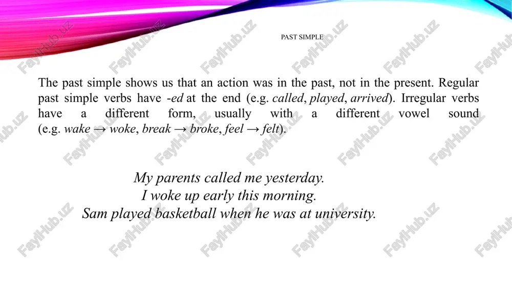 past simple, past continuous, used to - Page 3
