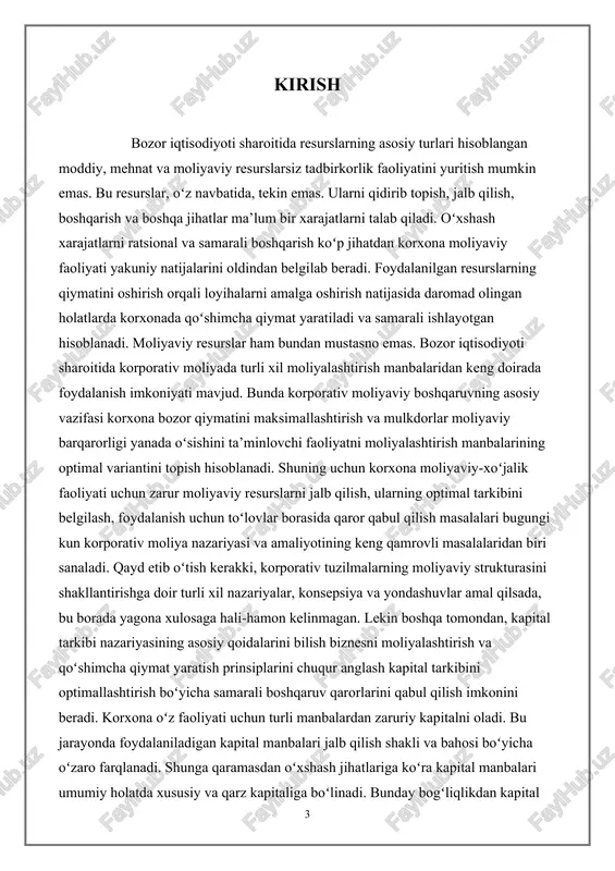 jismoniy (jismoniy) va inson turlarini farqlang. kapitalning mohiyati shundan iboratki, bu har qanday iqtisodiy mahsulot o'sib borayotgan hajmini kamaytirish maqsadida yaratilgan. moddiy va mulk kapitali - firma uzoq vaqt davomida o'z faoliyatida foydalanib kelgan mulk. bu ofis va sanoat binolari, ulardagi mebellar, transport vositalari bo'lishi mumkin. u ikki turga bo'linadi: aylanma mablag'lar va asosiy jismoniy kapital: 1. korxonada moliyaviy nazorat tizimi korxonada moliyaviy nazorat tizimi, kompaniyaning moliyaviy faoliyatini boshqarish, moliyaviy holatni nazorat qilish va qonun va standartlarga muvofiq ishlashini ta'minlash maqsadida o'rnatilgan tizim va usullarni bildiradi. moliyaviy nazorat tizimi quyidagi elementlardan iborat bo'lishi mumkin: ichki va tashqi auditlar: kompaniya ichidagi va tashqi auditorlar tomonidan moliyaviy hisobotlar, ma'lumotlar va jarayonlarni tekshirish uchun nazoratlar o'tkazishadi. bu nazoratlar, moliyaviy huquqlar, soliq siyosatlari, moliyaviy hisobotlar va boshqa moliyaviy ma'lumotlarga oid bo'lgan tizimlarni o'rganib chiqadi. ichki auditlar: bu auditlar kompaniya ichida o'tkaziladi va kompaniyaning ichki nazorat organlari tomonidan bajariladi. ular kompaniya ichidagi har bir bo'lim, …