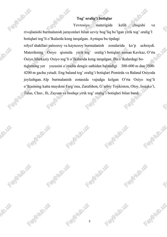 dan baland tog’ tizmalari bilan o‘rab olinganligi sababli, iqlimi kontinentaldir.[1;385b] 2-rasm.issiqko‘l tabiati. botiqning markaziy qismida joylashgan ko‘l uning iqlimini yumshatadi. shu tufayli bu yerning yozi uncha issiq emas (iyulda havo harorati 16—18°c), qishi sovuq emas (yanvarning o‘rtacha harorati — 3°c, — 12°c dan pasaymaydi). yog’ingarchilik miqdori botiqning g’arbiy qismida 100—200 mm dan kam. sharqiy qismida balandlikning orta borishi, ko‘l suvining bug’lanib turishi, uni o‘rab olgan tog’ tizmalari nam havo massalarini to‘sib solganligi sababli, yog’ingarchilik miqdori 500—550 mm gacha ko‘payadi. yog’inning asosiy qismi yoz oylarida tushadi. botiqda kuchli shamollar (ayniqsa, tog’-vodiy va ko‘l-briz) esib turadi. botiqni o‘rab olgan tizmalarda ko‘plab muzliklar va doimiy qor qoplamlari mavjudligidan uning havzasida 60 ga yaqin daryolar bor. biroq ularning ko‘pchiligi tog’ oldi etaklariga chiqgach, tog’ jinslariga shimilib ketishi va sug’orishga sarflanishi natijasida ko’lga yetib bormaydi. botiqning g’arbiy qismida yog’ing’archilik kam bo’lganligi sababli, daryolar ko‘p emas va ular, asosan, doimo suv oqmaydigan soylardan iborat, oqim moduli …