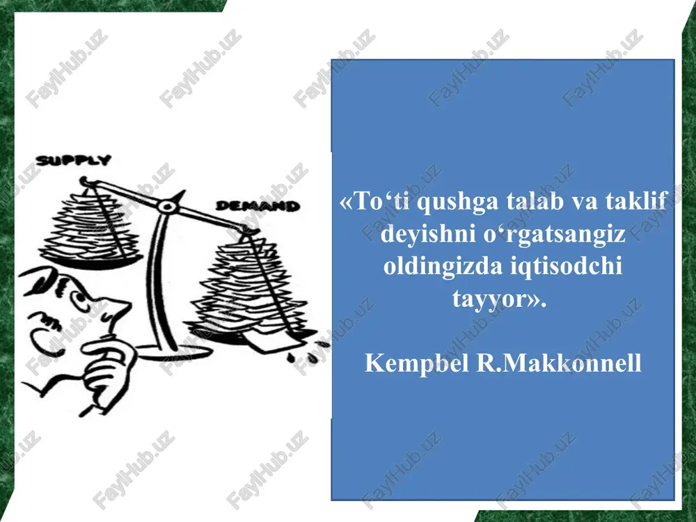 talab va taklif tahlili asoslari. bozor muvozanati - Page 3