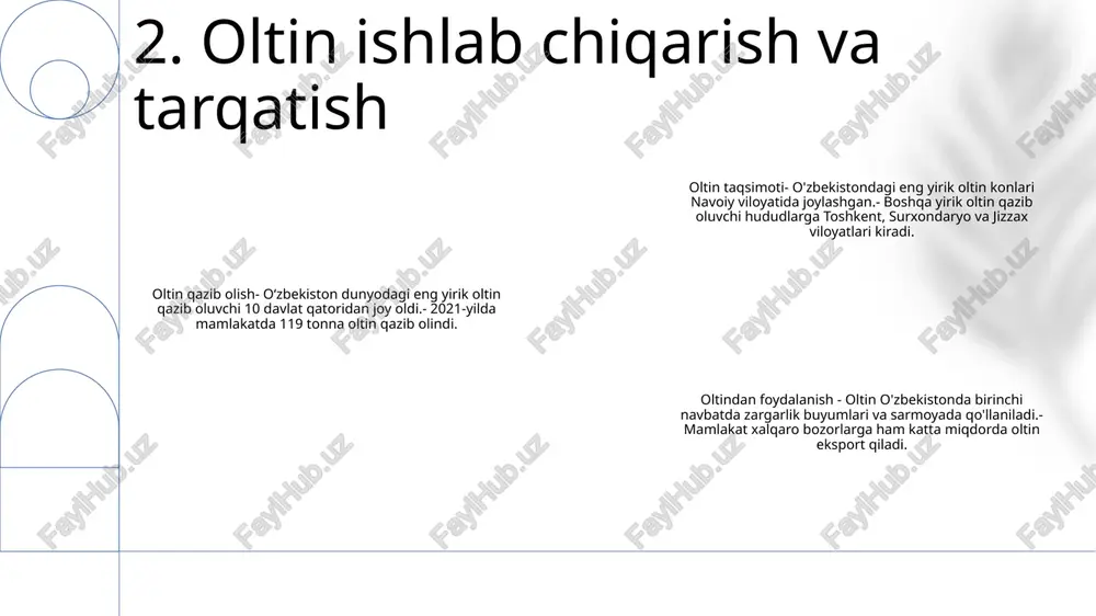 in stomatologiyada oltin: uning qo'llanilishi va foydalarioltin asrlar davomida stomatologiyada qo'llanilgan qimmatbaho metaldir. bu juda egiluvchan va egiluvchan material bo'lib, uni tish restavratsiyasida foydalanish uchun ideal qiladi. oltin korroziyaga ham juda chidamli bo'lib, uni uzoq yillar davom etadigan bardoshli materialga aylantiradi. elektronikada oltin: uning ilovalarioltin elektronikada ham qo'llaniladi. bu elektr tokini yaxshi o'tkazuvchi bo'lib, uni elektr aloqalari, elektron platalar va boshqa komponentlarda ishlatish uchun ideal qiladi. oltin korroziyaga ham chidamli, bu esa uni og'ir muhitda foydalanish uchun ishonchli materialga aylantiradi. tibbiyotda oltin: uning terapevtik qo‘llanilishioltin tibbiyotda asrlar davomida qo‘llanilgan. u revmatoid artrit, qizil yuguruk va boshqa yallig'lanish kasalliklarini davolashda qo'llaniladi. oltin, shuningdek, stomatologiyada tish va milk kasalliklarini davolash uchun ishlatiladi. 6. stomatologiyada oltin tibbiyotda oltin - oltin asrlar davomida tibbiyotda, birinchi navbatda, revmatoid artrit va psoriaz kabi yallig'lanish kasalliklarini davolash uchun ishlatilgan. - aurotiomalat kabi oltin birikmalar immun hujayralari faoliyatini inhibe qilish va yallig'lanish sitokinlarini ishlab chiqarishni kamaytirish orqali yallig'lanishni …