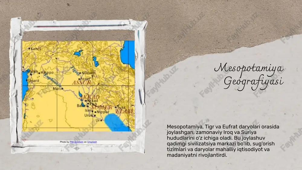 da keng qo'llanilgan. daraxtlar madaniy va diniy ahamiyatga ega bo'lib, muqaddas daraxtlar diniy marosimlar va rituallarda ishlatilgan. ular jamiyatda ruhiy va madaniy qadriyatlarni ifodalagan. iqtisodiy nuqtai nazardan, daraxtlar savdo, eksport va kundalik buyumlar ishlab chiqarishda muhim bo'lib, ularning yordamida mebel, qog'oz va boshqa mahsulotlar tayyorlangan. qimmatbaho resurslar va ularning ta'siri mesopotamiyada oltin, mis, gaz kabi qimmatbaho resurslarning taqsimoti ijtimoiy qatlamlarni shakllantirishda muhim rol o'ynagan. resurslar ustidan nazorat kuchli ijtimoiy guruhlar va hukmronlikni ta'minlagan. qimmatbaho resurslarning ta'siri resurslarning taqsimoti ijtimoiy qatlamlar va hokimiyat tuzilmasini belgilab, ijtimoiy tazyiq va ajratishni kuchaytirgan. resurslar ustidan nazorat ijtimoiy inqirozlar va hokimiyatning o'zgarishiga olib kelgan. ijtimoiy qatlamlar va resurslar ijtimoiy tabaqalanish jarayoni resurslar va ijtimoiy qatlamlar o'rtasidagi bog'liqlik qadimgi mesopotamiyada resurslar, ayniqsa suv va yer, ijtimoiy qatlamlarning shakllanishida asosiy omil bo'ldi. bu resurslarni boshqarish orqali aholining ijtimoiy holati o'zgarib borardi. ijtimoiy qatlamlar, masalan, amaldorlar, fermerlar va hunarmandlar, resurslarni taqsimlash va boshqarish jarayonida ajralib chiqdi. bu resurslarni …