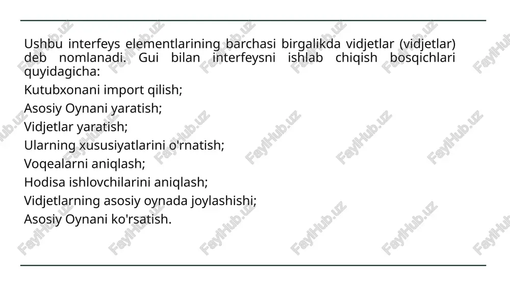 tkinter kutubxonasi oyna ilovalarini ishlab chiqish asoslari - Page 3