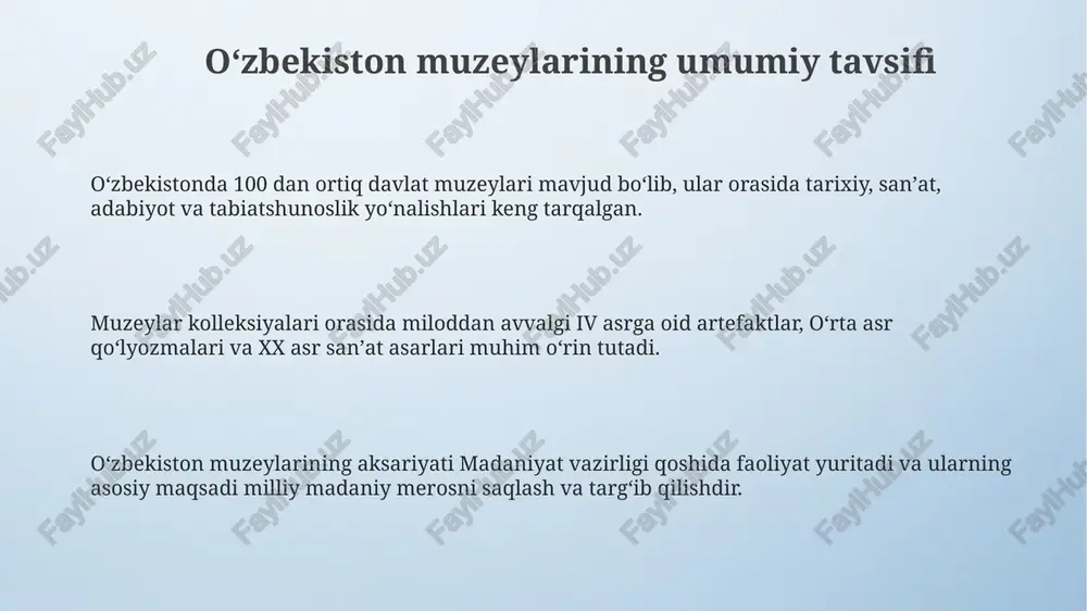 oʻzbekistonda muzeylar faoliyati - Page 3