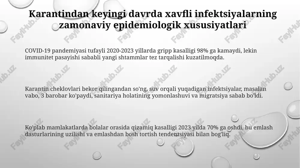 karantin va óta xavfli infeksiyalarining zamonaviy epidemiologik xususiyatlari - Page 3