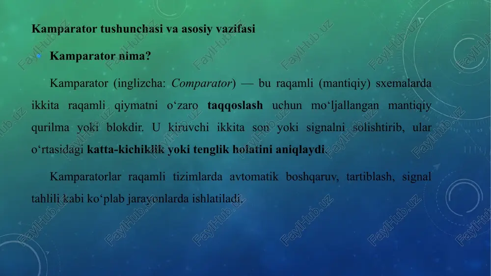 komparatorlar haqida ma'lumot - Page 3