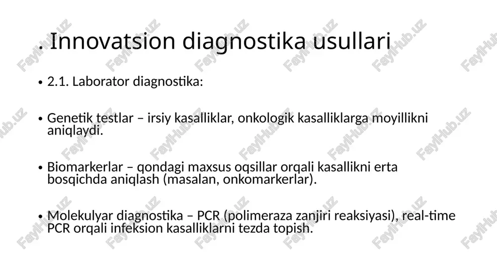 innovatsion tibbiyotda diagnostika usullari va ularning ahamiyati - Page 3