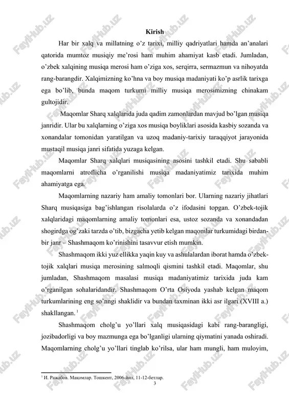 bir qatorda fargʻona—toshkent maqom yoʻllari va ularning cholg’u qismlari, jumladan “buzruk”, “navo”, “segoh”, “surnay irog’i” kabi cholg’u kuylari magnit tasmasi hamda grammofon plastinkalarga yozib olingan. bu cholg’u kuylaridan, ayniqsa, “segoh” - orkestr jo’rligida o’ziga xos qiyofada eshituvchiga o’zgacha kayfiyat bag’ishlaydi. o’zbekiston xalq artisti, taniqli sozanda va yetuk san’atkor turg’un alimatov ham maqom ijrochiligida o’z ijro maktabini yaratgan. t. alimatov ijrosida fargʻona—toshkent maqom yoʻllariga mansub bo’lgan “buzruk”, “segoh”, “navro’zi ajam” kabi asarlar o’zgacha ijro talqinida gavdalanadi. f. sodiqov rahbarlik qilgan toshkent davlat konservatoriyasining talabalar ansambli ijrosida fargʻona—toshkent mumtoz cholg’u yoʻllaridan nasrulloyi kuyi toshkent grammofon yozuv studiyasida magnit tasmaga yozib olindi.[footnoteref:6] [6: r.yunusov, faxriddin sodiqov. toshkent, 2005-yil 183-bet.] keyinchalik 1985-1980-yillarda abdurahim hamidov rahbarligidagi talabalar ansambli ijrosida shashmaqom cholg’u qismlaridan tashqari yana 6 ta mushkiloti dugoh, talqinchai mushkiloti dugoh, ufari mushkiloti dugoh, samarqand ushshog’i, cho’li iroq va surnay irog’i kuylari magnit tasmalarga tushirildi. ushbu audio yozuvlar “shashmaqom cholg’u yo’llari” turkumi sifatida katta grammofon …