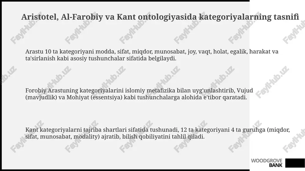 aristotel, al-farobiy va kant ontologiyasida kategoriyalarning tasnifi - Page 3