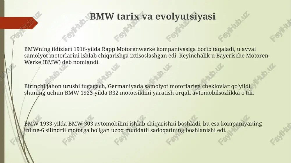 bmw tarix va evolyutsiyasi - Page 3