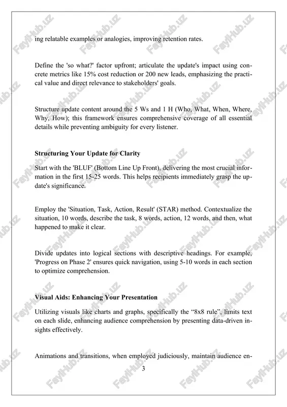 s trust. active listening: understanding the question paraphrasing using techniques like reflecting or summarizing helps confirm your understanding. ensure clarity by restating the question, verifying its 2 key points, before formulating a precise response. paying attention to both verbal and non-verbal cues allows for comprehensive understanding. analyze tone, body language, and 3 levels of emotion expressed for context and accurate interpretation. effective probing involves asking clarifying follow-up questions. this clarifies ambiguity, identifies underlying assumptions, and ensures you address the genuine concern within the question in 2 parts. answering strategies: providing clear responses use the 'situation, background, assessment, recommendation' (sbar) technique to structure answers. this framework ensures you provide comprehensive information for a clear, concise, and easily digestible response in 30 words. employ the 'tell' strategy: 'tell them what you're going to tell them', 'tell them', and 'tell them what you told them'. this three-part structure improves comprehension and retention of …