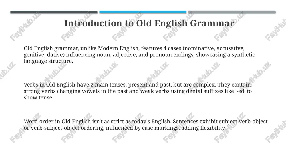 old english grammar presentation - Page 3