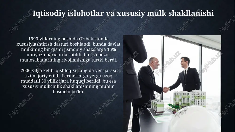 iqtisodiy islohotlar va xususiy mulk shakllanishi - Page 3