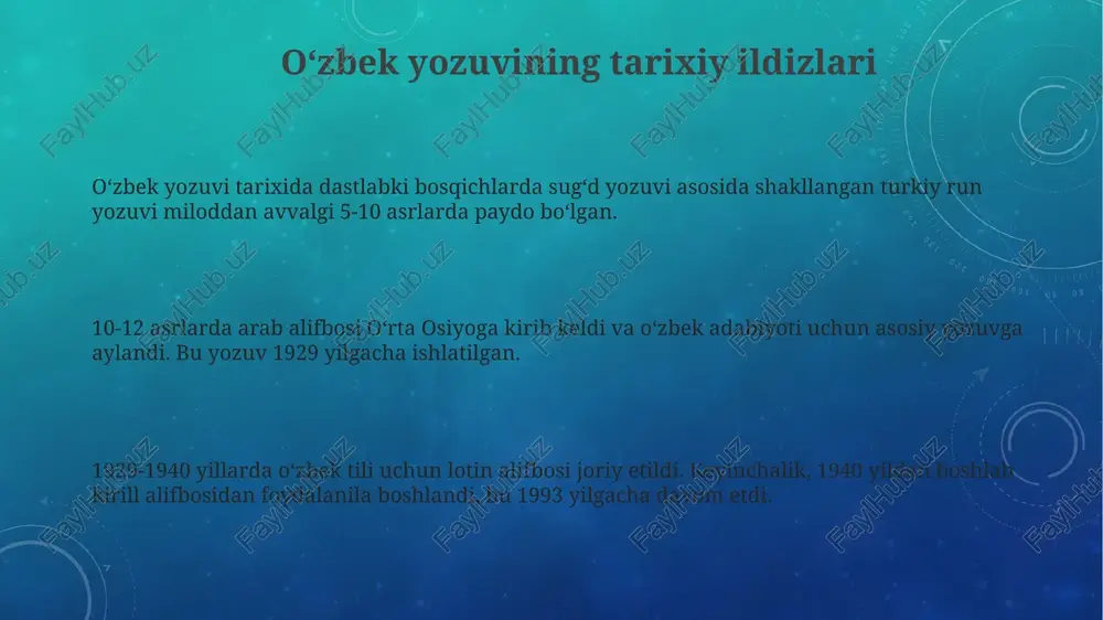 o'zbek yozuvlarining tarixi - Page 3
