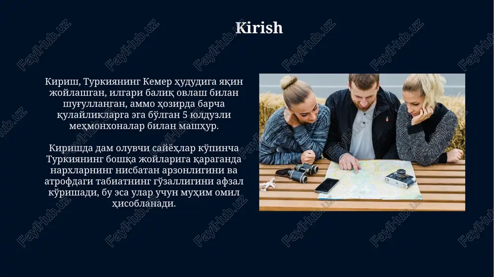 an gilamlar yoki mahalliy kulolchilik mahsulotlarini 65 foiz hollarda xarid qilishga intilishadi. so'rov shuni ko'rsatdiki, 78 foiz sayyohlar o'zlarining sayohat byudjetining kamida 20 foizini mahalliy bozorda ovqatlar, ichimliklar va ziravorlar kabi oziq-ovqat mahsulotlarini xarid qilishga sarflaydilar. transportdan foydalanish xalqaro sayyohlar transportdan foydalanishda arzon aviakompaniyalarga (lcc) e'tiborni oshiradi, bu taxminan 30-40% sayohat xarajatlarini tejash imkonini beradi. turli xalqaro sayyohlar uchun transport vositalari tanlovi farq qiladi, masalan, osiyo sayyohlari jamoat transportini (metro, avtobus) afzal ko'radi (65%). madaniy faoliyat va ishtirok etish xalqaro sayyohlar madaniy meros ob'ektlariga tashrif buyurishda o'rtacha 2-3 soat sarflaydilar, ularning 65% dan ortig'i mahalliy musiqiy chiqishlarni tomosha qilishni afzal ko'radilar. madaniy tadbirlarda ishtirok etish sayyohlarning 40% uchun sayohat maqsadini belgilaydi, ularning 80% esa mahalliy hunarmandchilik mahsulotlarini sotib olishga qiziqish bildiradi. sayohat davomida texnologiyalardan foydalanish xalqaro sayyohlar yo'nalish va tadbirlarni topish uchun smartfonlarda xarita va ilovalardan faol foydalanadi, taxminan 75% onlayn platformalarga ishonadi. sayyohlar sayohat davomida aloqada bo'lish, suratga olish …