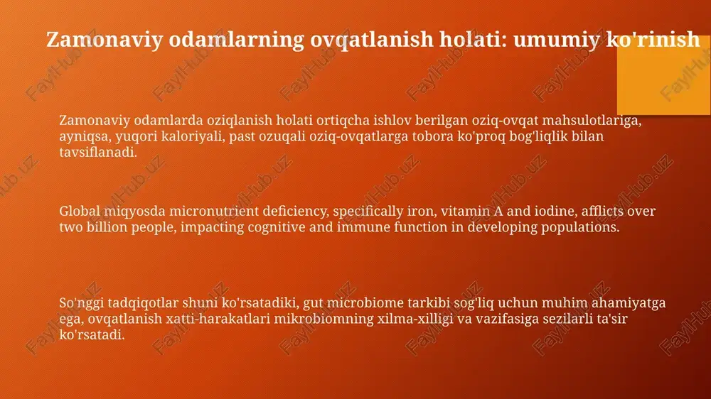 zamonaviy odamlarning ovqatlanish holati - Page 3