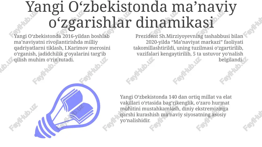 yangi o'zbekistonda ma'naviy o'zgarishlar - Page 3