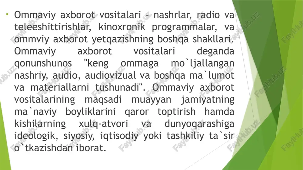 o'zbekiston respublikasida ommaviy axborot vositalarining faoliyati - Page 3