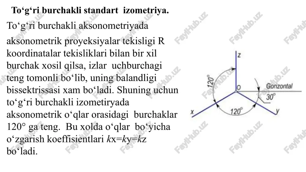 ma’ruza: aksonometrik proyeksiyalar va ularning turlari haqida - Page 3