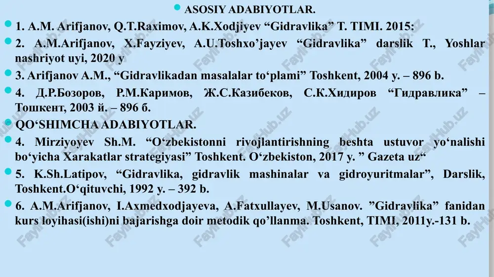 oning erkin almashish darajasiga bog’liq. suv o'tgazg'ich qirqimining shakli bo’icha tasniflasnishi uchburchaksimon. tug’ri to’rtburchaksimon. trapetsiyasimon. doira-aylana shaklli. porabolasimon. tubi o’zgaruvchan trapetsiyasimon shaklli. qiya ostonali turlariga bo’linadi. suv o’tkazg’ichning rejada joylanishi bo’yicha tasniflasnishi . to’g’ri suv o’tkazg’ich-oqimga perpendikulyar qurilgan suv o’tkazg’ich. qiya suv o’tkazg’ich- oqimga burchak ostida qurilgan suv o’tkazg’ich. egri suv o’tkazg’ich- oqimga egri sirt bo’yicha qurilgan suv o’tkazg’ich. poligonal suv o’tkazg’ich - siniq chiziq bo’yicha qurilgan suv o’tkazg’ich. yon bag’irli suv o’tkazg’ich-oqim bo’ylab qurilgan suv o’tkag’ich yopiq-suv o’tkazg’ich. suv o'tgazg'ich qirqimining shakillari planda - regada suv o’tkazg’ich devorining joylashishiga qarab suv o'tgazg'ich devorining ko’ndalang kesim shakli va kengligi bo’icha tasniflasnishi . ingichka devorli suv o'tgazg'ich. amaliy profilli suv o'tgazg'ichlar. keng ostonali suv o'tgazg'ichlar. turlari mavjud oqim harakatining pastki bef ta’siriga qarab tasniflasnishi . 1. ko’milgan suv o’tkazg’ichlar-yuqori befdagi suv sarfi (q) hamda napor (h) quyi befdagi suv chuqurligiga bog’liq bo’lmagan suv o’tkazg’ichlar 2. ko’milmagan suv shtkazg’ichlar-yuqori befdagi suv sarfi …
