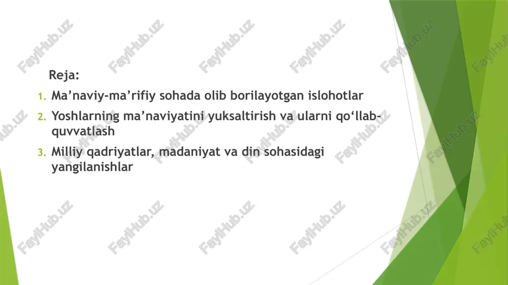 yangi o’zbekistonda amalga oshirilayotgan ma’naviy o’zgarishlar - Page 3