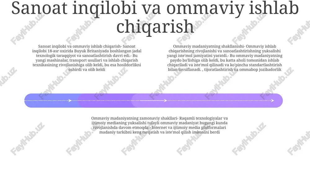 atlar: submadaniyatlar bugungi kunda noyob o'ziga xosliklarni, qadriyatlarni va turmush tarzini aks ettiruvchi xip-xop madaniyati, skeytbording va anime fandomi kabi turli shakllarda mavjud bo'lib qolmoqda. 1: urushdan keyingi submadaniyatlar: urushdan keyingi davr isyon va o'zini namoyon qilish shakli sifatida yoshlar submadaniyatlarining paydo bo'lishiga guvoh bo'ldi, jumladan beat generation, hippilar va panklar. 2: ommaviy madaniyatning shakllanishi: 1950 va 1960 yillar ommaviy madaniyat davri bo'lib, tijorat ko'ngilocharligi, iste'molchilik va televidenie ta'sirining ustunligi bilan ajralib turadi. 1960-yillar va aksil madaniyat qarama-qarshi madaniyat 1960-yillarda ikkinchi jahon urushidan keyingi moslik va materializmga reaktsiya sifatida paydo bo'lib, individualizm, nomuvofiqlik va ma'naviyatni ta'kidlaydi. asosiy xususiyatlar: qarama-qarshi madaniyat badiiy ifoda, tinchlik faolligi, ekologik ong va giyohvand moddalar va muqobil turmush tarzi bilan tajriba o'tkazish, ijtimoiy me'yorlarga qarshi chiqish va o'z-o'zini kashf qilishni rag'batlantirishni nishonladi. ta'sir: qarama-qarshi madaniyat g'oyalari va amaliyotlari mashhur madaniyat, musiqa, moda va ijtimoiy munosabatlarga sezilarli ta'sir ko'rsatdi va bu g'arb jamiyatining qadriyatlari va e'tiqodlariga doimiy …