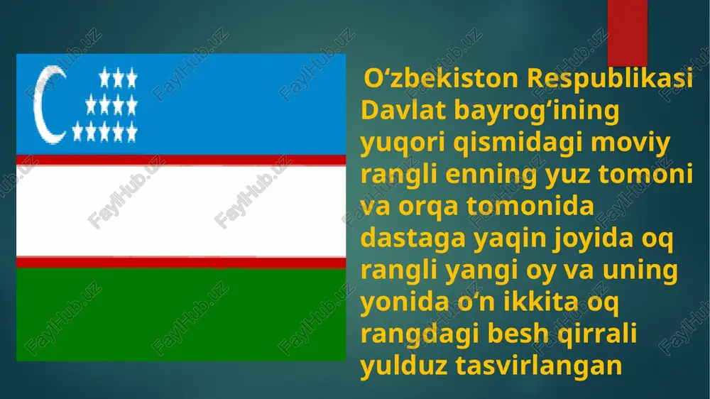 o‘zbekiston respublikasi davlat bayrog‘i - Page 3