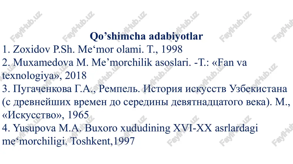rejali saroylar va boshqa inshootlar barpo etilgan. fanning ba’zi nazariy va amaliy masalalari ishlab chiqilgan. qadimgi yunonistonda maktab, stadion, teatr, ibodatxona, amfiteatr kabi turlari paydo bo‘lgan. ellinizm davriga kelib order sistemasi arxitekturaning konstruktiv va badiiy asosiga aylangan. qadimgi rimda beton ishlatilishi davri ravoq va gumbazlar arxitekturasining rivojlanishiga olib kelgan. forum, zafar darvozasi kabi harbiy qudrat g‘oyalarini namoyish etuvchi yangi inshootlar paydo bo‘lgan. binolar bezagiga e'tibor ortgan. o‘rta asrlar arxitekturasida roman (x - xii asrlar) uslubi, keyinroq gotika (xii-xvasrlar) uslubi alohida o‘rin tutgan. gotika arxitektura uslubiga xos bolgan cho'ziq ravoqlardan iborat konstruksiyali binolar ichida monumental ibodatxonalar diqqatga sazovor bo‘lgan. uyg‘onish davri - renessans (xv asr oxiri - xvi asr boshlari) uslubi negizini qadimgj klassik arxitektura prinsiplarining yangi davr talablari asosida rivojlantirishni tashkil etgan. bu davrda keng kolamdagi va murakkab ko‘rinishdagi inshootlar yaratilgan. xvi asr o'rtalarida uslub o‘zgargan. binolar haddan tashqari bez'akdor (barokko uslubi) qurilgan. xvii-xix asrlarda bu serahasham yechimdan voz kechishga …