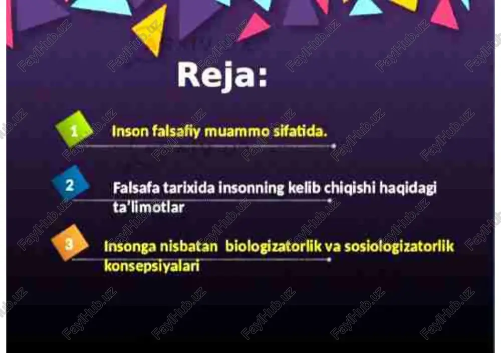 inson falsafiy muammo sifatida - Page 3
