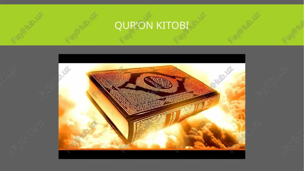 nning birinchi sahib matni hisoblanib hozirgi kungacha hech o’zgarishsiz nusxalar olinib, keyinchalik nashr etib kelinmoqda. yurtimizdagi qur’oni karimning eng qadimgi qo’lyozmalari yurtimiz qur’oni karimining eng qadimiy va noyob nodir qo’lyozmalarini ko’z qorachig’iday asrab kelayotgani bilan ham shuhratli. bularning eng noyobi va qadimiysi musulmonlar idorasi kutubxonasida saqlanayotgan hazrati usmon mushafidir. bundan tashqari, vii asrda ko’chirilgan ‘’ katta langar’’ qur’oni hijriy 665 yili mashxur xattot ismoil muborak ko’chirgan qur’oni karim (ma’nolarining forscha tarjimasi bilan) o’zbekiston respublikasi fanlar akademiyasi abu rayhon beruniy momidagi sharqshunoslik institute qo’lyozmalar xazinasida saqlanayotgan abdullobek kotib tomonidan ko’chirilgan (yili nomalum) mushafi sharif qo’lyozmasi ham eng qimmatli yodgorliklardan sanaladi. shuningdek mahmud zamaxshariy, hoja muhammad porso, abul qosim kushayriy va boshqalarning tafsirlari, qur’oni karimning turli yillarda mashhur xattotlar tomonidan ko’chirilgan o’nlab nusxalari saqlanmoqda. qur’onning o’zida va hadisi sharifda qur’oni karimga bir qancha sifatlar bilan tarif berilgan. alloh taolo aytadi ushbu kitob qur’on shubhadan holi va taqvodorlarga hidoyatdir (baqara2) u sizga kitobni …