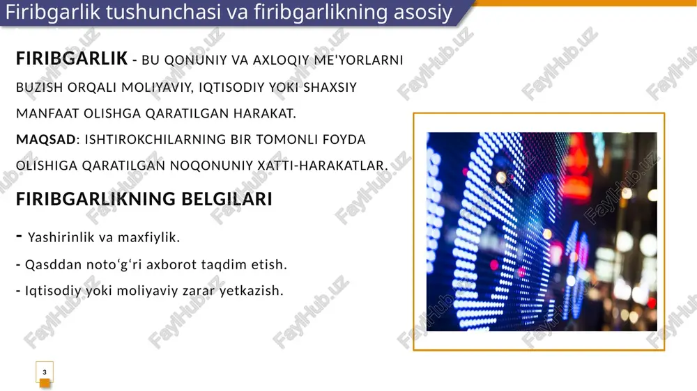 bgarlik xavfini kamaytirish uchun mijozlar va hamkorlar bilan ochiq va halol munosabatlar o‘rnatish muhimdir. hamkorlarni tekshirish: shartnoma tuzishdan oldin hamkor kompaniyalarni moliyaviy va huquqiy tekshirish. loyihalarning shaffofligi: hamkorlik loyihalari bo‘yicha aniq ma’lumotlarni taqdim etish. 9 10 10 11 12 13 14 15 16 17 18 19 20 21 22 23 24 25 26 27 28 29 30 31 e’tiboringgiz uchun rahmat image2.jpg image3.jpeg image4.jpg image5.png image6.svg image7.png image8.svg image9.png image10.svg image11.jpg image12.jpg image13.jpg image14.jpg image15.jpg image16.jpg image17.jpg image18.jpeg image19.png image20.png image21.png image22.png image23.png image24.png image25.png image26.png image27.png image28.png image29.png image30.png image31.png image32.png image33.png image34.png image35.png image36.png image37.jpeg image38.png image39.png .msftofcthm_accent2_fill { fill:#e58c09; } .msftofcthm_accent5_fill { fill:#1d9ba1; } .msftofcthm_accent6_fill { fill:#87175f; } /docprops/thumbnail.jpeg