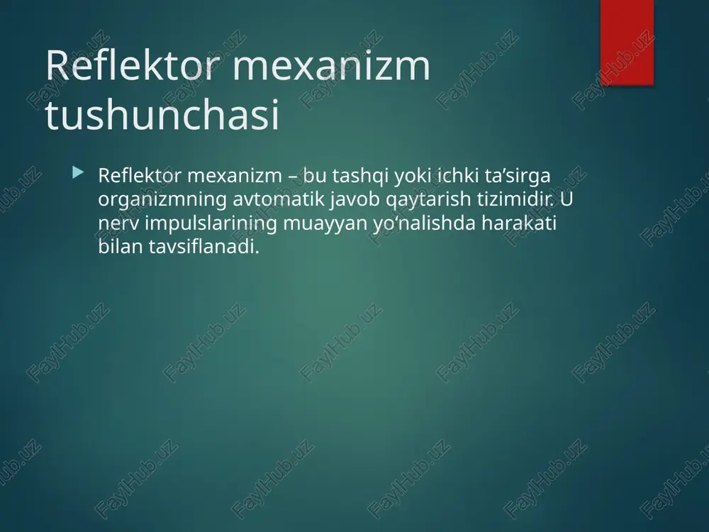 harakatlar boshqarilishining reflektor mexanizmi - Page 3