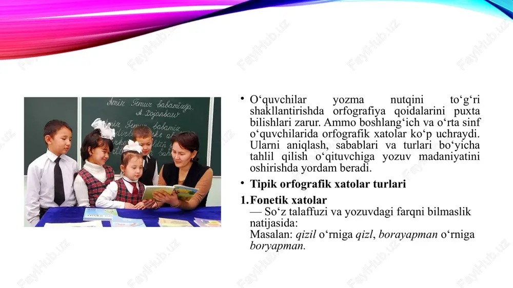 o'quvchilardagi tipik orfografik xatolarni aniqlash - Page 3