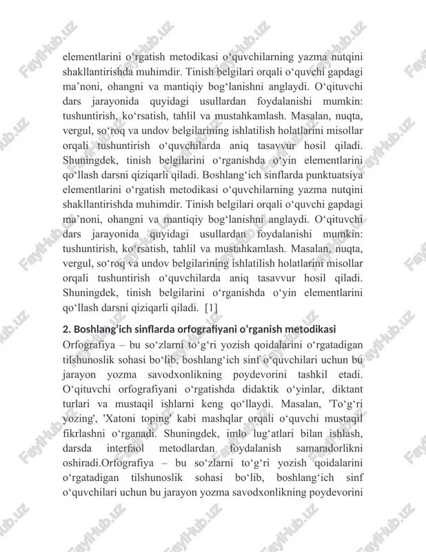 f o‘quvchilari uchun bu jarayon yozma savodxonlikning poydevorini tashkil etadi. o‘qituvchi orfografiyani o‘rgatishda didaktik o‘yinlar, diktant turlari va mustaqil ishlarni keng qo‘llaydi. masalan, 'to‘g‘ri yozing', 'xatoni toping' kabi mashqlar orqali o‘quvchi mustaqil fikrlashni o‘rganadi. shuningdek, imlo lug‘atlari bilan ishlash, darsda interfaol metodlardan foydalanish samaradorlikni oshiradi.orfografiya – bu so‘zlarni to‘g‘ri yozish qoidalarini o‘rgatadigan tilshunoslik sohasi bo‘lib, boshlang‘ich sinf o‘quvchilari uchun bu jarayon yozma savodxonlikning poydevorini tashkil etadi. o‘qituvchi orfografiyani o‘rgatishda didaktik o‘yinlar, diktant turlari va mustaqil ishlarni keng qo‘llaydi. masalan, 'to‘g‘ri yozing', 'xatoni toping' kabi mashqlar orqali o‘quvchi mustaqil fikrlashni o‘rganadi. shuningdek, imlo lug‘atlari bilan ishlash, darsda interfaol metodlardan foydalanish samaradorlikni oshiradi.orfografiya – bu so‘zlarni to‘g‘ri yozish qoidalarini o‘rgatadigan tilshunoslik sohasi bo‘lib, boshlang‘ich sinf o‘quvchilari uchun bu jarayon yozma savodxonlikning poydevorini tashkil etadi. o‘qituvchi orfografiyani o‘rgatishda didaktik o‘yinlar, diktant turlari va mustaqil ishlarni keng qo‘llaydi. masalan, 'to‘g‘ri yozing', 'xatoni toping' kabi mashqlar orqali o‘quvchi mustaqil fikrlashni o‘rganadi. shuningdek, imlo lug‘atlari bilan …