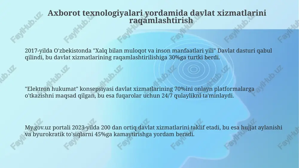 axborot texnologiyalari yordamida davlat xizmatlarini raqamlashtirish - Page 3