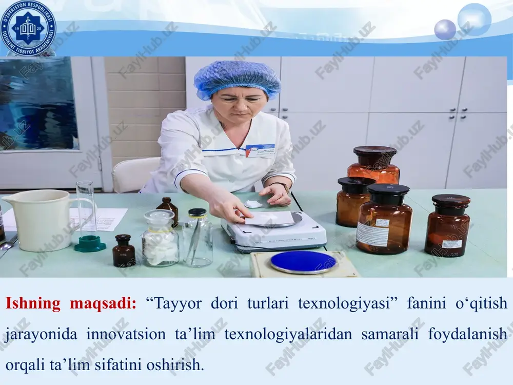 og‘lovchi moddalar odatda,tabletkani bir butun holatda ushlab turish uchun ishlatiladi kraxmal jelatin siz bog’lovchi moddalarning o‘rniga qanday moddalarni almashtirish mumkin? 12 qanday texnologik bosqichlarni birlashtirib samaradorlikni oshirish mumkin? 13 moslashtirish shunchaki boshqa kontekstda shunga o'xshash narsa bormi? nimani nusxalashim mumkin? boshqa sohalarning qaysi fikrlarini qo'llashim mumkin? o'zbekiston respublikasi prezidentining karori 2016 yil 31 oktyabrdagi 2647-son “aholini dori –darmon vositalari va tibbiyot buyumlari bilan ta'minlashni yanada yaxshilashga doir chora tadbirlar to'g'risida” qarori o'zbekiston respublikasi prezidentining karori 2016 yil 31 oktyabrdagi 2647-son “aholini dori –darmon vositalari va tibbiyot buyumlari bilan ta'minlashni yanada yaxshilashga doir chora tadbirlar to'g'risida” qarori 13 13 o'zgartirish nimani o'zgartirish mumkin? shakllaysizmi? rangmi? nimani kuchaytirish mumkin? nimani takrorlash mumkin? boshqacha tarzda foydalanish- uni yana nimaga ishlatish mumkin? buni yana kim ishlatishi mumkin? bu fikrni bola yoki qariya qanday ishlatadi? olib tashlash spektrni toraytirish va asosiy narsani qoldirish uchun nima olib tashlanishi mumkin? qisqartirilishi yoki minimallashtirilishi mumkinmi? kreativ tafakkurga ega …