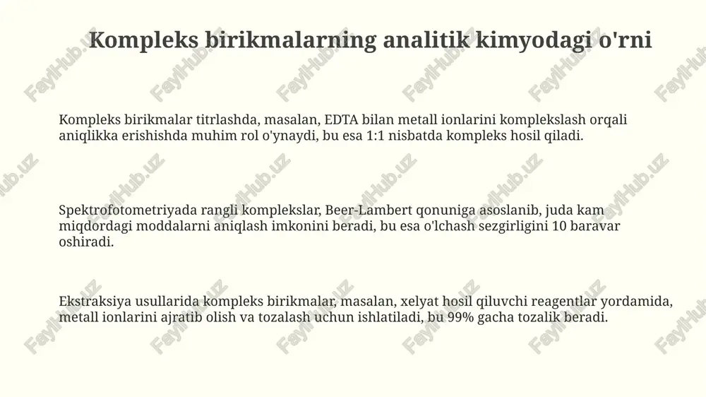 kompleks birikmalarning analitik kimyodagi ahamiyati - Page 3