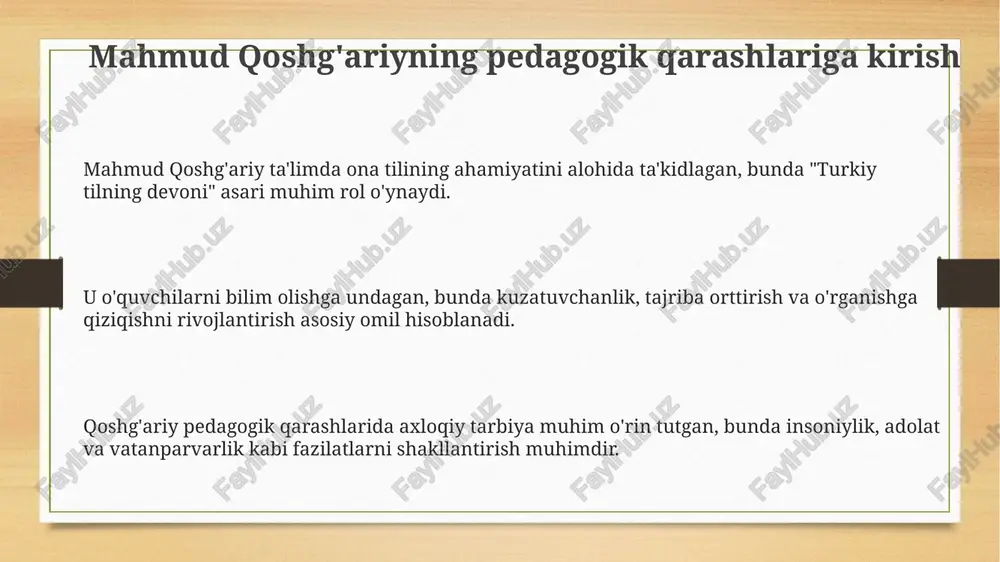 mahmud qoshĝariyning pedagogik qarashlari - Page 3