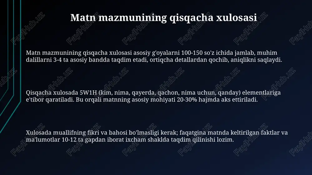 matn mazmunining qisqacha xulosasi - Page 3
