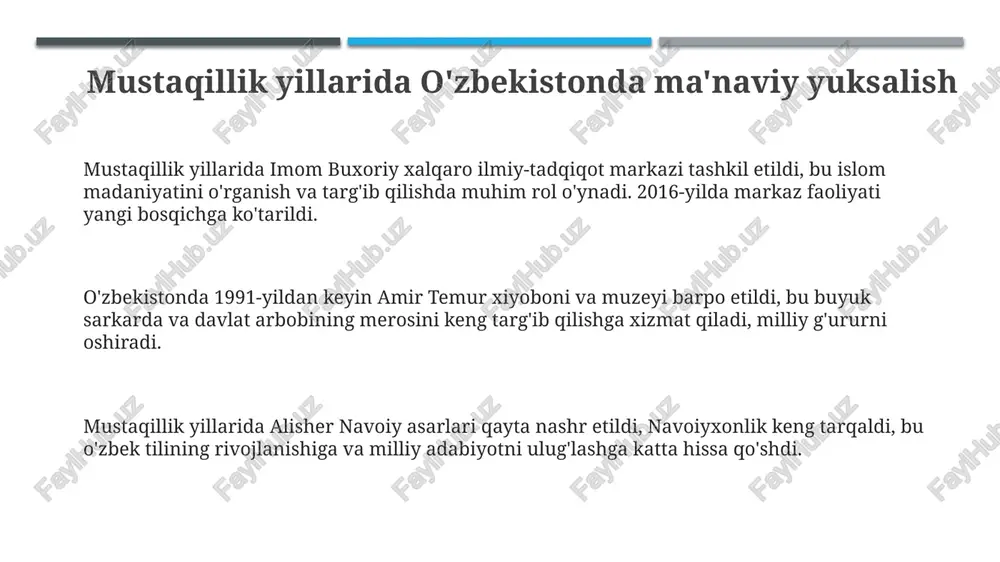 imom buxoriy xalqaro ilmiy-tadqiqot markazi - Page 3