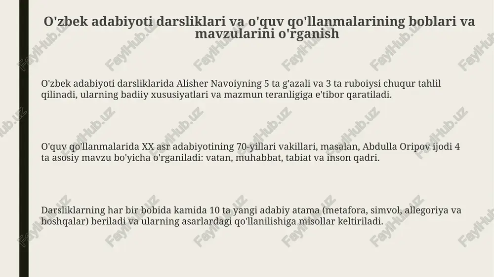 o'zbek adabiyotidagi boblar va mavzularni o'rganish - Page 3