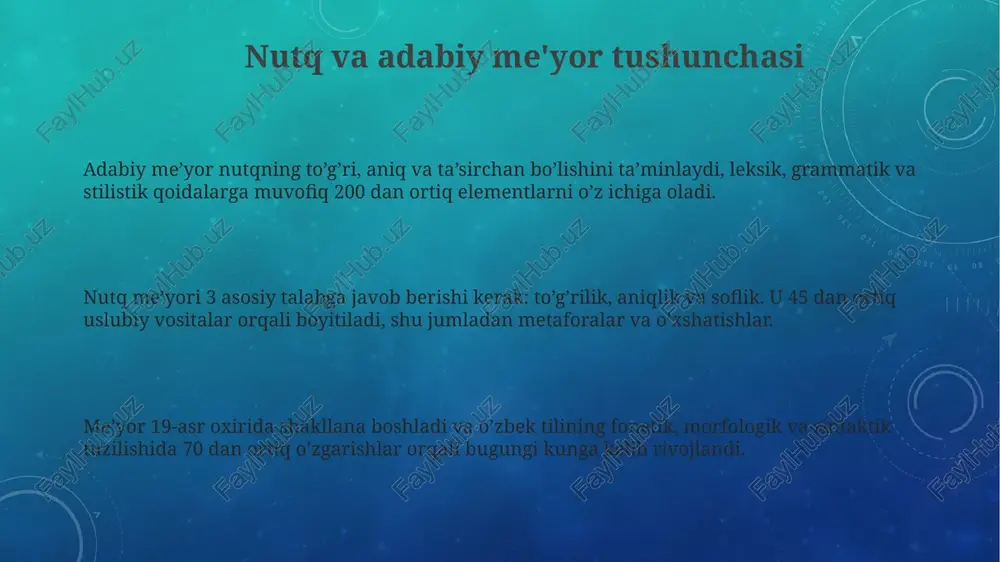 nutq va adabiy me'yor tushunchasi - Page 3