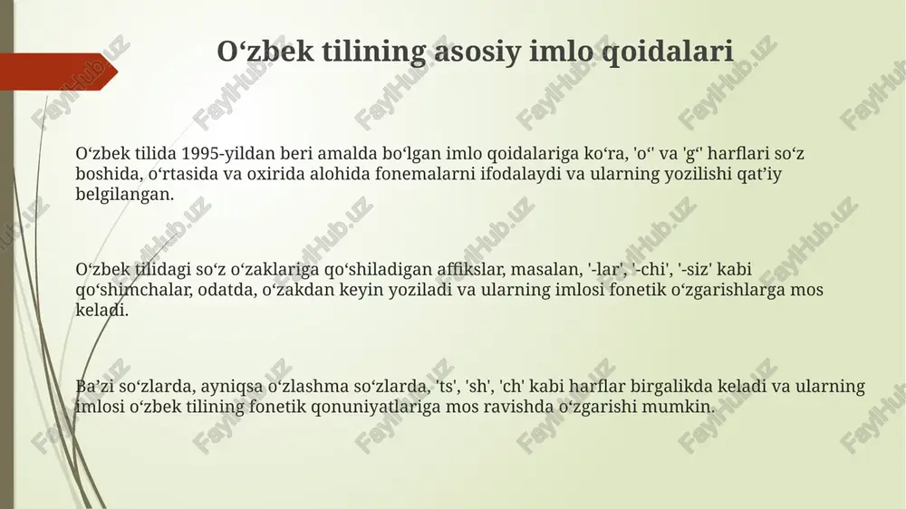 oʻzbek tilining asosiy imlo qoidalari - Page 3