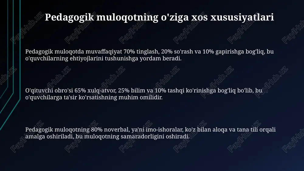 pedagogik muloqotning o'ziga xos xususiyatlari - Page 3